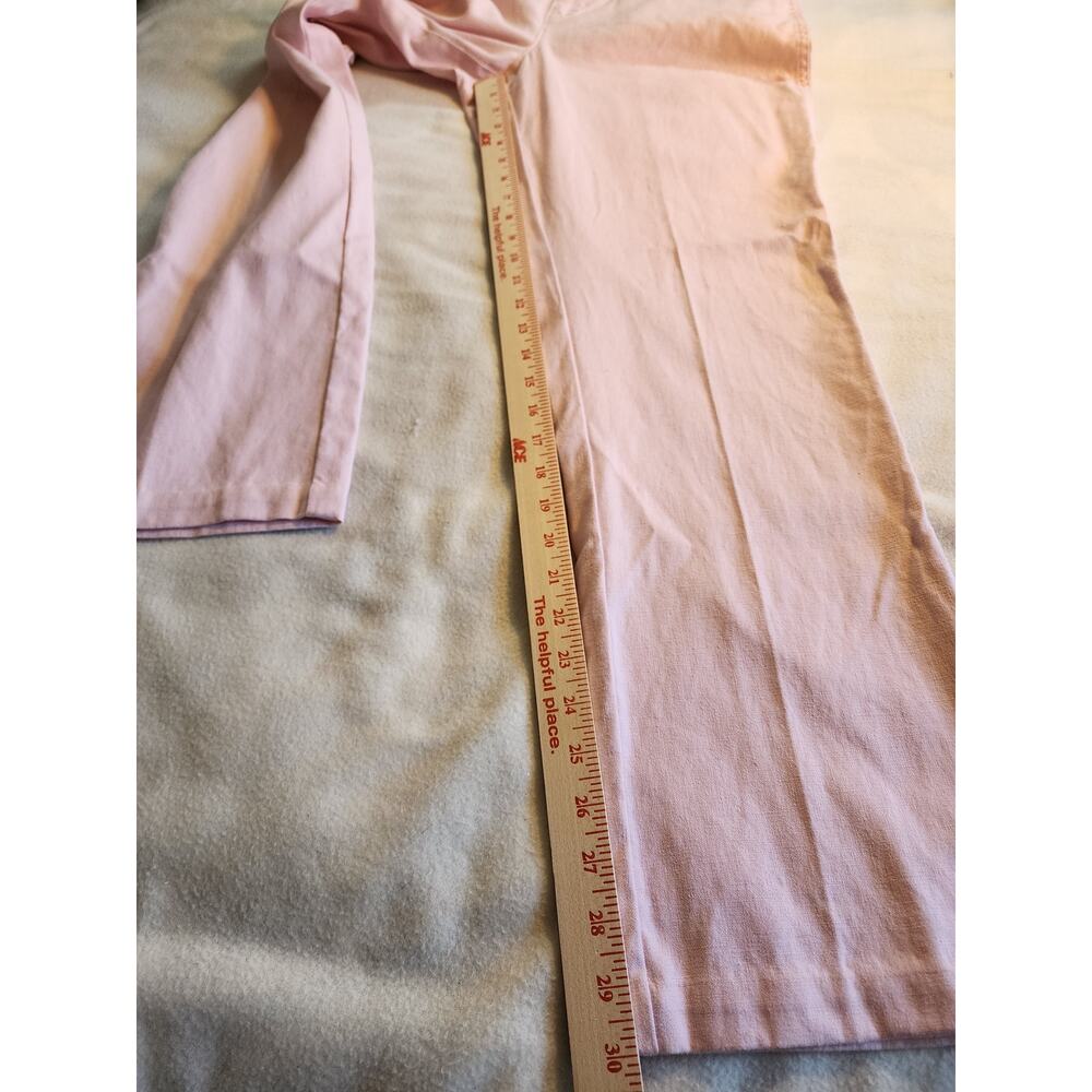 Lauren Ralph Lauren Blush Pink Linen Blend Pants 8 Straight Leg Trousers Resort - Picture 6 of 7